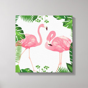 Lienzo Flamingos