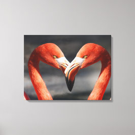 Lienzo Flamingos enamorados
