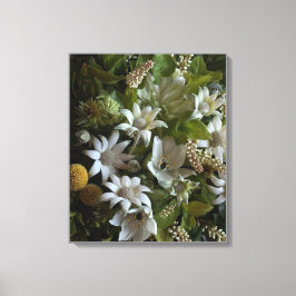 Lienzo Flannel Flower Velvet Texture Fine Art Canvas