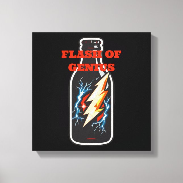 Lienzo Flash de genio (Anverso)