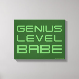 Lienzo Flecha   Genius Level Babe