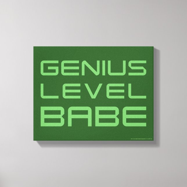 Lienzo Flecha | Genius Level Babe (Anverso)