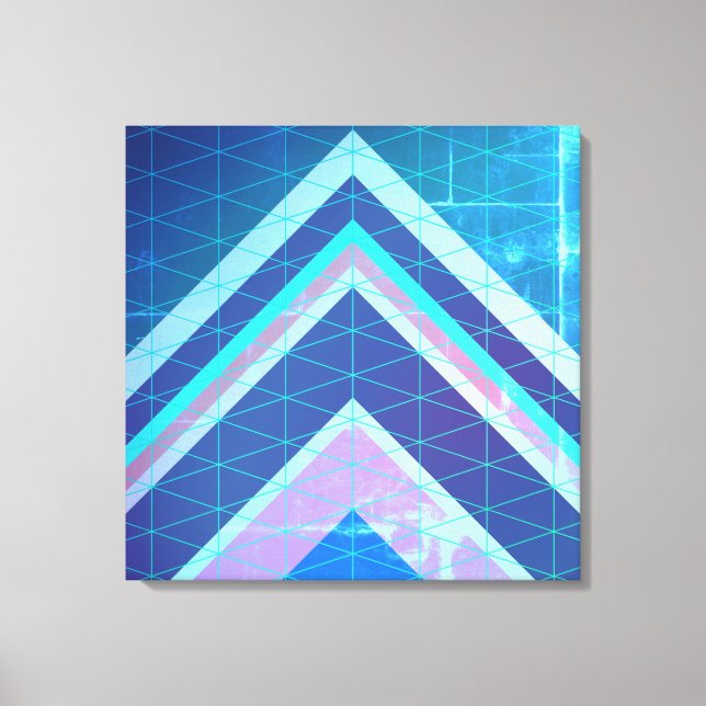 Lienzo Flechas de Chevron Estilo Abstracto (Anverso)