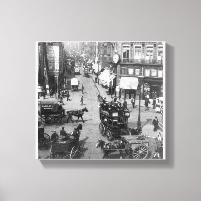 Lienzo Fleet Street London, Viñeta Inglaterra (Anverso)