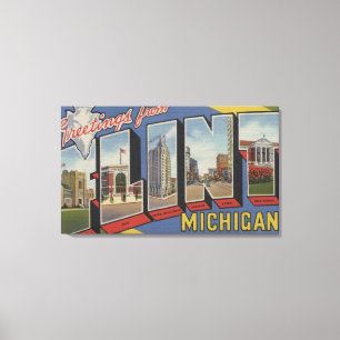 Lienzo Flint, MichiganEscenas de letras grandesFlint, MI