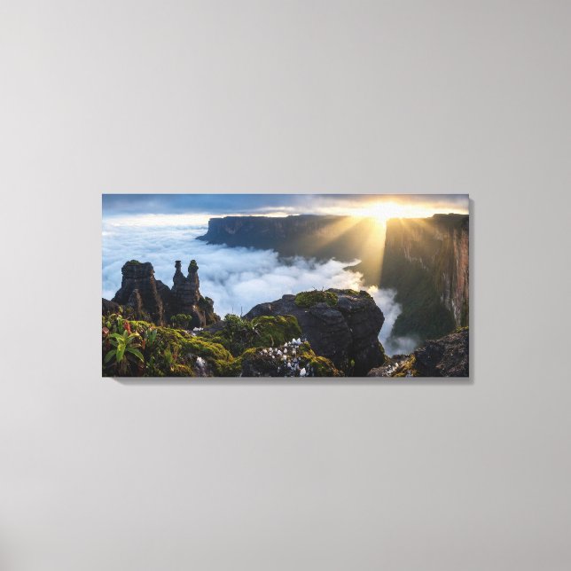 Lienzo Floating Island Mount Roraima - Moody Prehistoric  (Anverso)