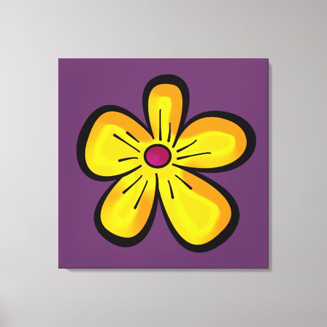 Lienzo Flor (Anverso)