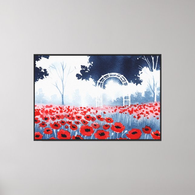 Lienzo  Flor (Anverso)