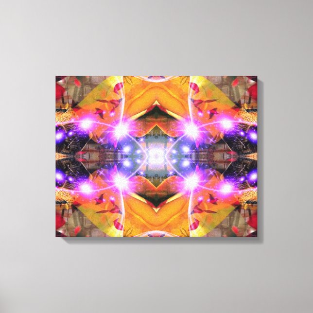 Lienzo Flor abstracta (Anverso)