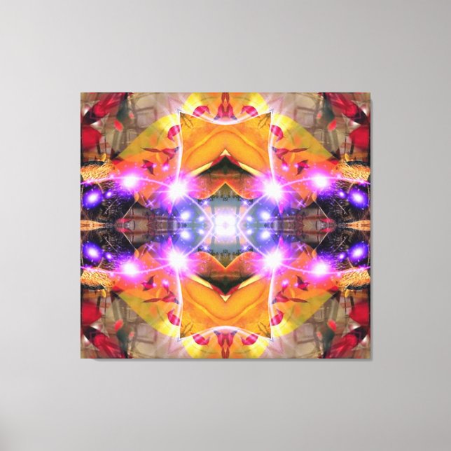 Lienzo Flor abstracta (Anverso)
