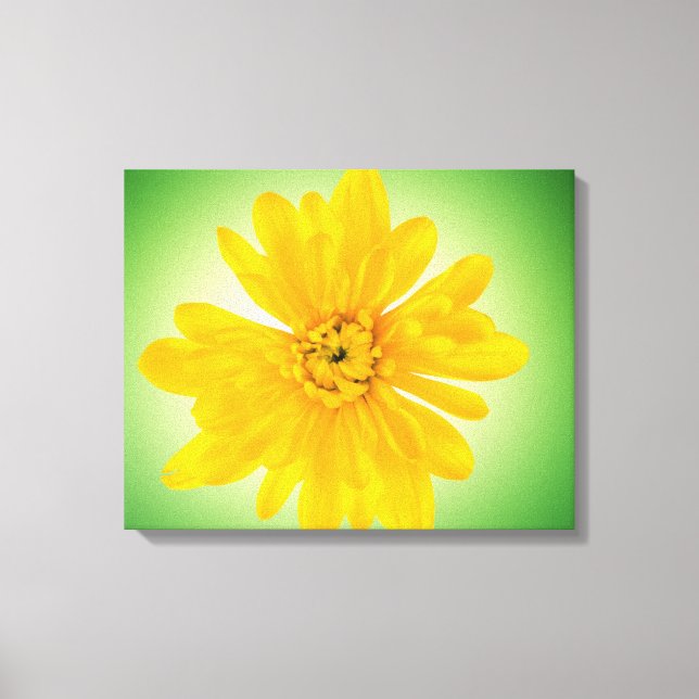 Lienzo Flor amarilla (Anverso)