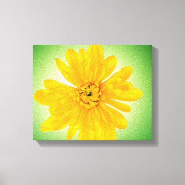 Lienzo Flor amarilla (Anverso)