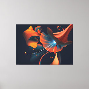 Lienzo Flor artística abstracta