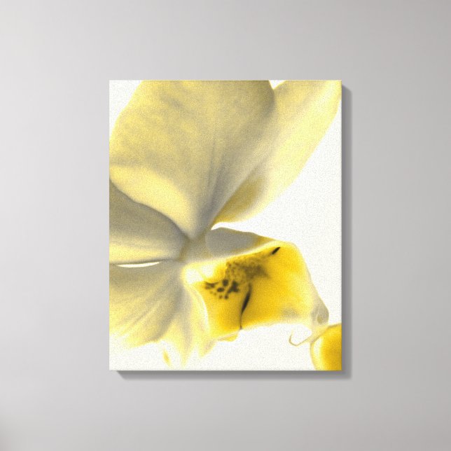 Lienzo Flor artística en tonos amarillos (Anverso)