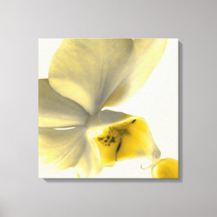 Lienzo Flor artística en tonos amarillos