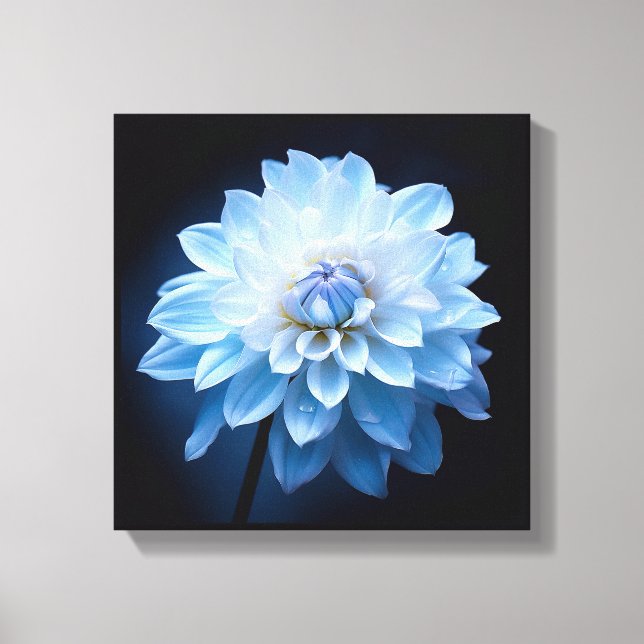 Lienzo Flor azul (Anverso)
