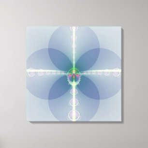 Lienzo Flor Azul