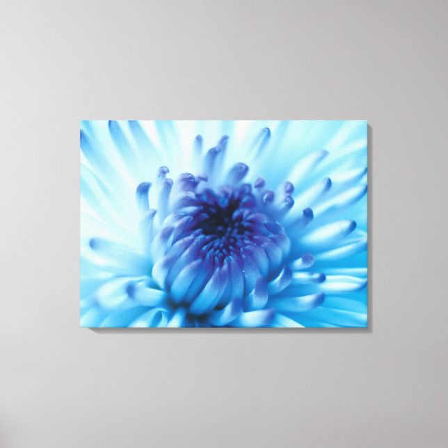 Lienzo Flor azul (Anverso)