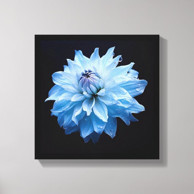 Lienzo Flor azul (Anverso)