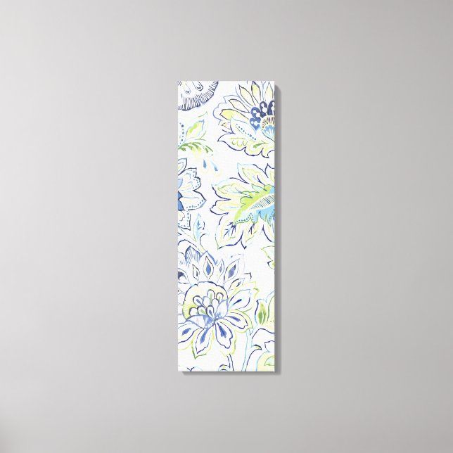 Lienzo Flor azul bohemia (Anverso)