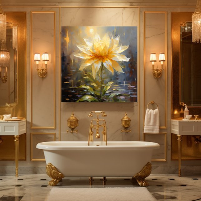 Lienzo Flor blanca/amarilla (For Illustration Purposes Only.
Actual Size May Vary.)