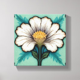 Lienzo Flor Blanca Delicada