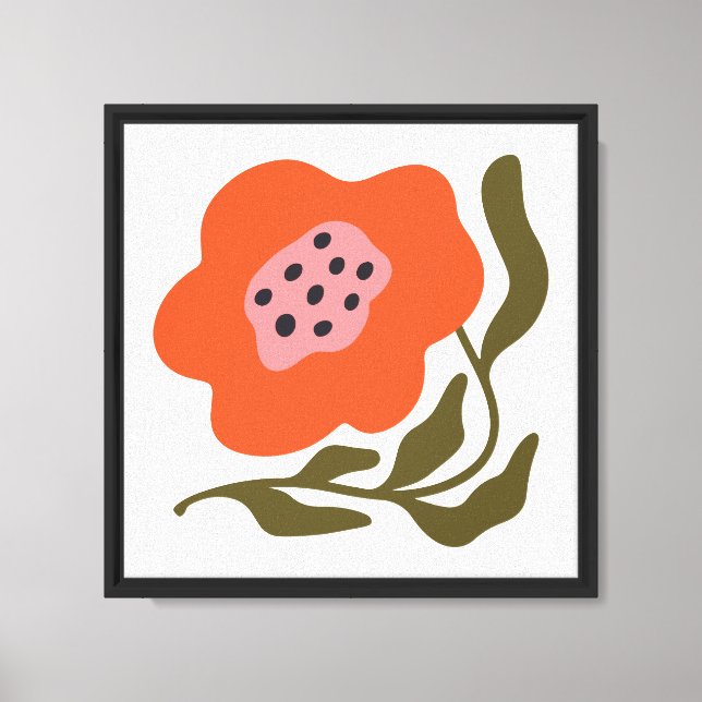 Lienzo Flor boho (Anverso)