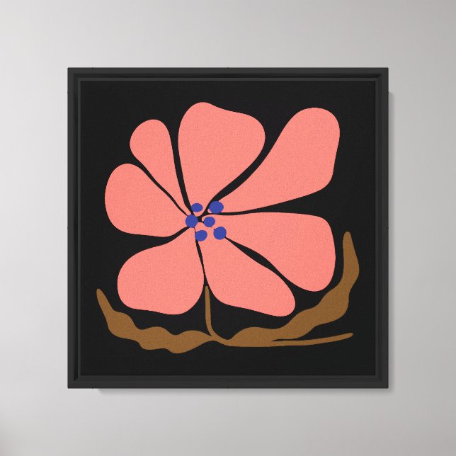 Lienzo Flor boho (Anverso)