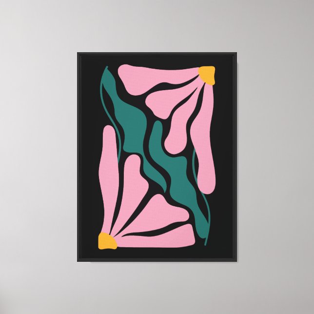 Lienzo Flor boho (Anverso)