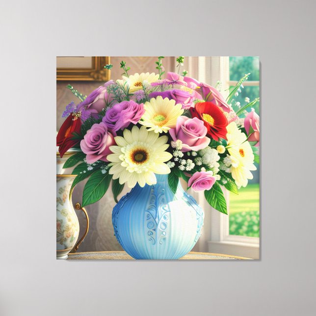 Lienzo Flor Bouquet (Anverso)