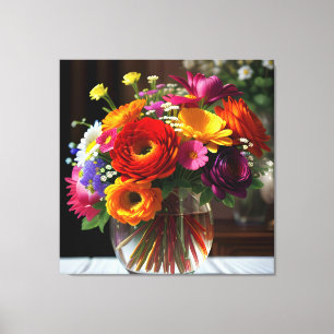 Lienzo Flor Bouquet Two