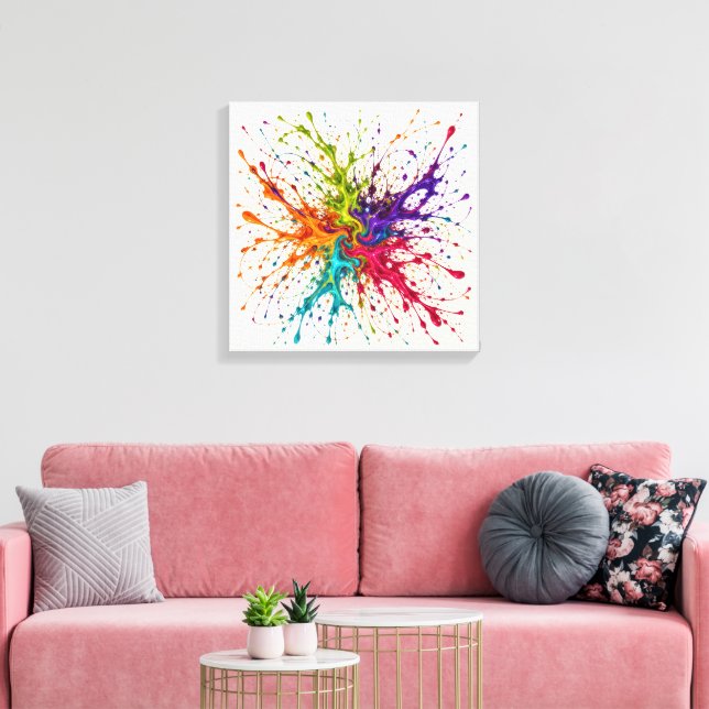 Lienzo Flor Cromática (Insitu (Sala de estar))