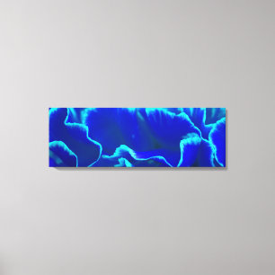 Lienzo Flor de canal azul y Verde azulada vibrante