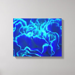 Lienzo Flor de canal azul y Verde azulada vibrante