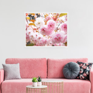 Lienzo Flor de cerezo en flor en primavera