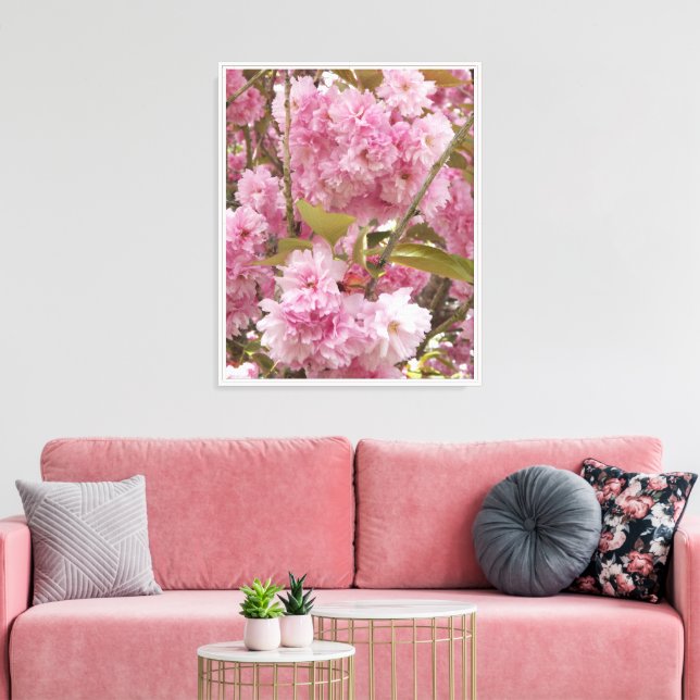 Lienzo Flor de cerezo rosa en flor (Insitu (Sala de estar))