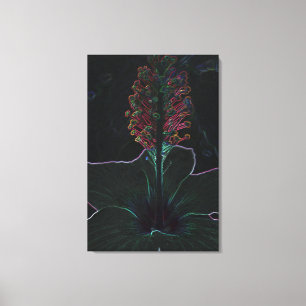 Lienzo flor de color terciopelo