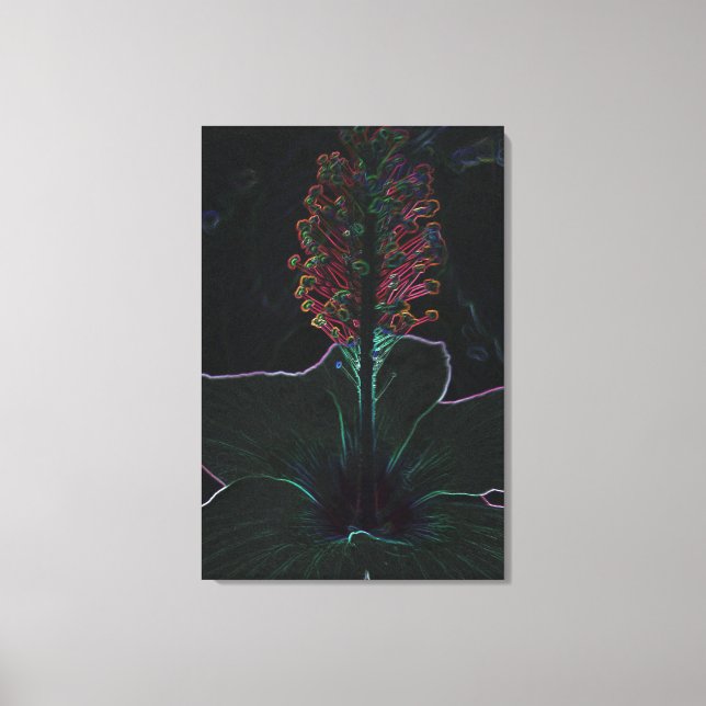 Lienzo flor de color terciopelo (Anverso)