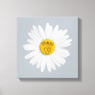 Lienzo Flor De Daisy Para La Historia Del Personalizar De