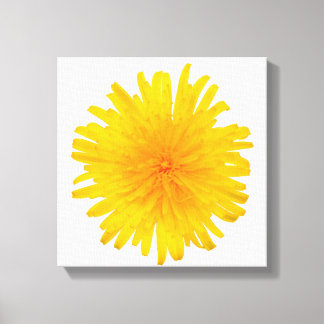 Lienzo Flor de Dandelion amarilla