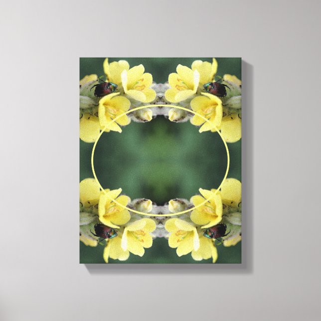 Lienzo Flor de escarabajo silvestre crea tu propia foto (Anverso)