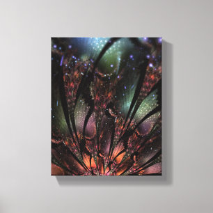 Lienzo Flor de fantasía fractal suave y delicada