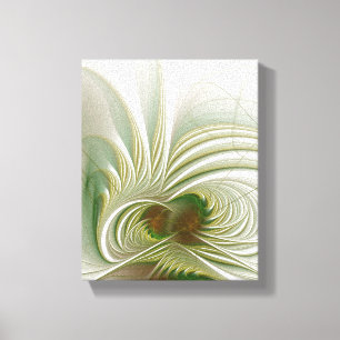 Lienzo Flor de fantasía fractal suave y delicada