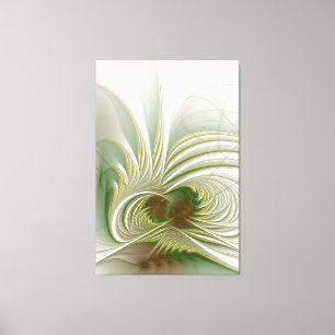 Lienzo Flor de fantasía fractal suave y delicada