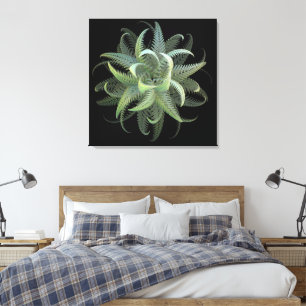Lienzo Flor de Helecho Fractal