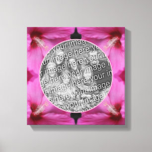 Lienzo Flor de Hibisco Rosa Crea Tu Propia Foto