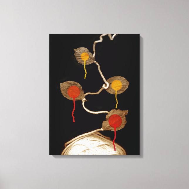 Lienzo flor de hilados 2013 (Anverso)