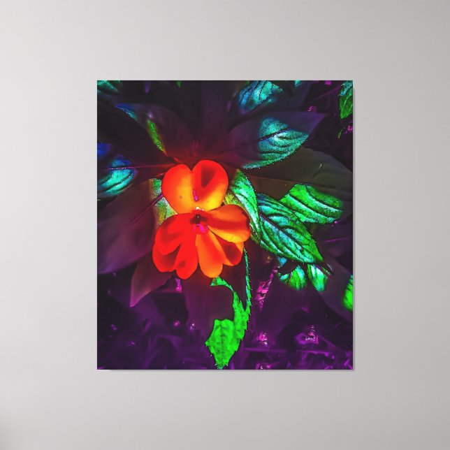 Lienzo Flor de Impatios (Anverso)