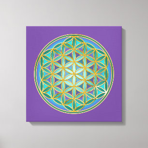 Lienzo FLOR DE LA VIDA - Diseño de Geometría Sagrada 1