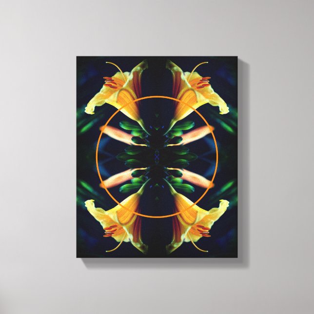 Lienzo Flor de lirio amarilla crea tu propia foto (Anverso)